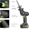 image:imageGALAX PRO 20V Cordless Reciprocating Saw 03000RPM Variable Speed Power Reciprocating with 40Ah Battery 2pcs Wood Blades amp 1pcs Metal BladeWith 40A Battery