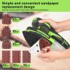 image:imageGALAX PRO Cordless Detail Sander 20V 20Pcs Sandpapers12000 RPM Sanders with Dust Collection System for Tight Spaces Sanding in Home Decoration Battery and Charger IncludedCorded 2in1 Sheet SandersDetail Sanders