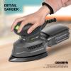 image:imageGALAX PRO Cordless Detail Sander 20V 20Pcs Sandpapers12000 RPM Sanders with Dust Collection System for Tight Spaces Sanding in Home Decoration Battery and Charger IncludedCorded Detail Sander