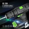 image:imageGALAX PRO Impact Driver 20 V Lithium Ion 14 Hex Cordless Driver with LED Work Light 6 Pieces Screwdriver Bits Variable Speed 02800 RPM 13 Ah Battery and Charger IncludedImpactDrill Driver