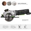 image:imageGALAX PRO Mini Circular Saw DC20V 412 Cordless Circular Saw with 20Ah battery Laser Guide Rip Guide 2 Pcs Blades24T 60T 3400RPM Max Cutting Depth 1111690 1184540A Corded Circular Saw