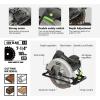 image:imageGALAX PRO Mini Circular Saw DC20V 412 Cordless Circular Saw with 20Ah battery Laser Guide Rip Guide 2 Pcs Blades24T 60T 3400RPM Max Cutting Depth 1111690 1184511A Corded Circular Saw