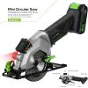 image:imageGALAX PRO Mini Circular Saw DC20V 412 Cordless Circular Saw with 20Ah battery Laser Guide Rip Guide 2 Pcs Blades24T 60T 3400RPM Max Cutting Depth 1111690 11845Cordless Circular Saw