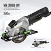 image:imageGALAX PRO Mini Circular Saw DC20V 412 Cordless Circular Saw with 20Ah battery Laser Guide Rip Guide 2 Pcs Blades24T 60T 3400RPM Max Cutting Depth 1111690 1184540A Corded Circular Saw