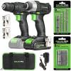 image:imageGALAX PRO Impact Driver 20 V Lithium Ion 14 Hex Cordless Driver with LED Work Light 6 Pieces Screwdriver Bits Variable Speed 02800 RPM 13 Ah Battery and Charger IncludedImpactDrill Driver