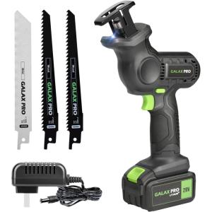 image:imageGALAX PRO 20V Cordless Reciprocating Saw 03000RPM Variable Speed Power Reciprocating with 40Ah Battery 2pcs Wood Blades amp 1pcs Metal BladeWith 40A Battery