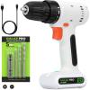 image:imageGALAX PRO 12V Cordless Rechargeable Drill Driver 38 Inch Keyless Chuck 18 Torque SettingWith A USB Charging Cable2 Screwdriver Bits and 3 Drill Bits GP95610