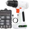 image:imageGALAX PRO 12V Light Weight Cordless Drill Driver with Work Light Max Torque 18Nm 38 Inch Keyless Chuck 171 Position Single Speed 0800RPM Streamlined Design