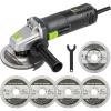 image:imageGALAX PRO Electric Angle GrinderEquipped with 40 Amps Motor with 520W Max Output Power412 inch Corded Angle Grinder 12000RPM with Cutting amp Grinding WheelsFlap Disc and Auxiliary Handle