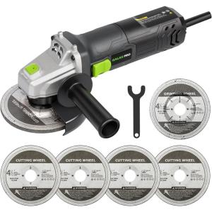image:imageGALAX PRO Electric Angle GrinderEquipped with 40 Amps Motor with 520W Max Output Power412 inch Corded Angle Grinder 12000RPM with Cutting amp Grinding WheelsFlap Disc and Auxiliary Handle