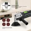 image:imageGALAX PRO 22000 OPM 15A Oscillating Multi Tool 3 Degree Oscillating Angle with 3 Pieces Saw Blades 1 Piece Semi Circle Blade Sanding Plate 6 Pieces Sanding Papers for Grinding35A