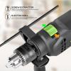 image:imageGALAX PRO 45Amp 03000RPM Corded Hammer Drill 5pcs Bit Hammer and Drill 2 Functions in 1 with 12 Variable Speed 12 Inch Keyed Metal Chuck 360Rotating HandleHammerdrill with 5pcs drill Bit