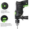 image:imageGALAX PRO 45Amp 03000RPM Corded Hammer Drill 5pcs Bit Hammer and Drill 2 Functions in 1 with 12 Variable Speed 12 Inch Keyed Metal Chuck 360Rotating HandleHammerdrill with 105pcs Accessories