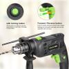 image:imageGALAX PRO 45Amp 03000RPM Corded Hammer Drill 5pcs Bit Hammer and Drill 2 Functions in 1 with 12 Variable Speed 12 Inch Keyed Metal Chuck 360Rotating HandleHammerdrill with 5pcs drill Bit
