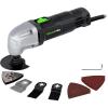 image:imageGALAX PRO 22000 OPM 15A Oscillating Multi Tool 3 Degree Oscillating Angle with 3 Pieces Saw Blades 1 Piece Semi Circle Blade Sanding Plate 6 Pieces Sanding Papers for Grinding15A