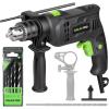 image:imageGALAX PRO 45Amp 03000RPM Corded Hammer Drill 5pcs Bit Hammer and Drill 2 Functions in 1 with 12 Variable Speed 12 Inch Keyed Metal Chuck 360Rotating HandleHammerdrill with 5pcs drill Bit