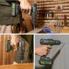 image:imageGALAX PRO 20 V Max Cordless Combo Kit 20 Nm Impact Drill Driver Reciprocating Saw 03000 SPM 13 Ah Liion Battery Pack with Charger and 7 Pieces blades