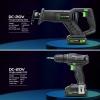 image:imageGALAX PRO 20 V Max Cordless Combo Kit 20 Nm Impact Drill Driver Reciprocating Saw 03000 SPM 13 Ah Liion Battery Pack with Charger and 7 Pieces blades