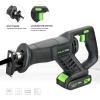 image:imageGALAX PRO 20 V Max Cordless Combo Kit 20 Nm Impact Drill Driver Reciprocating Saw 03000 SPM 13 Ah Liion Battery Pack with Charger and 7 Pieces blades