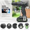 image:imageGALAX PRO Cordless Drill Driver 20V13Ah Battery Power Drill Driver with Single Speed 0600RPMand Work Light Max Torque 20Nm 38 Inch Keyless Chuck 191 PositionBattery and Charger Included