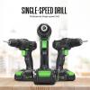 image:imageGALAX PRO Cordless Drill Driver 20V13Ah Battery Power Drill Driver with Single Speed 0600RPMand Work Light Max Torque 20Nm 38 Inch Keyless Chuck 191 PositionBattery and Charger Included