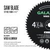 image:imageGALAX PRO Saw Blade Set Pack of 4 Assorted 60T HSS Metal24T TCT WoodDiamond 412Inch Circular Saw Blade with 38 Arbor for Fast Cutting