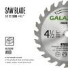image:imageGALAX PRO Saw Blade Set Pack of 4 Assorted 60T HSS Metal24T TCT WoodDiamond 412Inch Circular Saw Blade with 38 Arbor for Fast Cutting